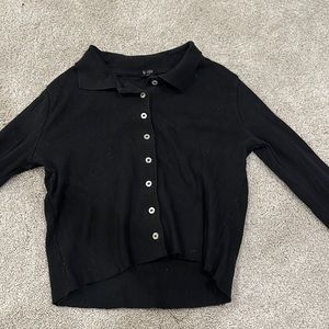Black collar neck Brandy shirt